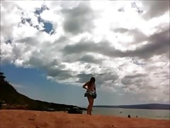 Maui beach nude woman 1